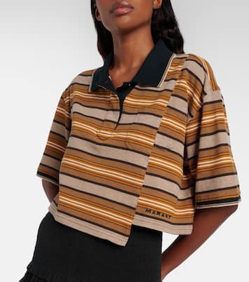 Isalyne striped cotton polo shirt | Marant Etoile