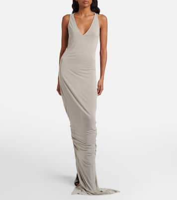 Gathered jersey maxi dress | Rick Owens