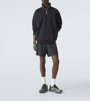 Logo cotton-blend half-zip sweatshirt | On