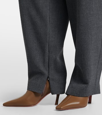 Jamie leather ankle boots | Amina Muaddi