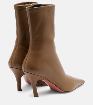 Jamie leather ankle boots | Amina Muaddi