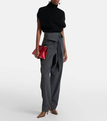 Jamie leather ankle boots | Amina Muaddi