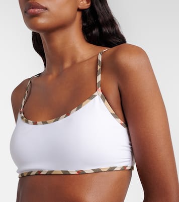 Self-tie bikini top | Burberry