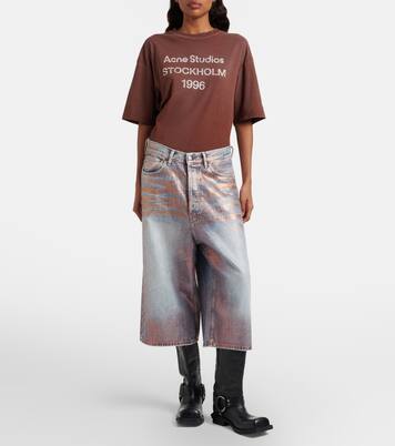 Coated denim culottes | Acne Studios