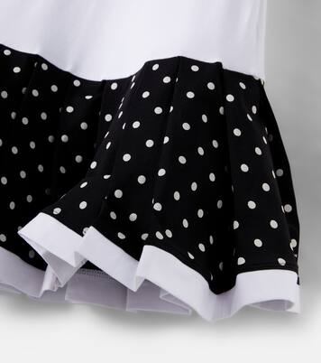 Embellished printed cotton-blend dress | Monnalisa