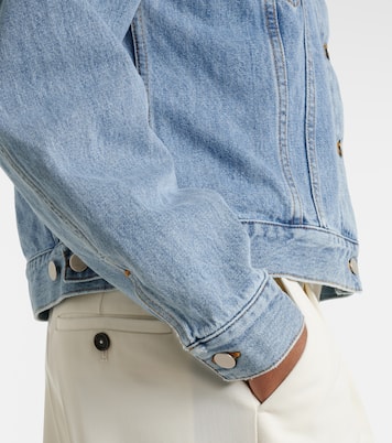 Suede-trimmed denim jacket | Róhe