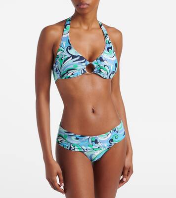Brussels 프린트 링 디테일 비키니 탑 | Melissa Odabash