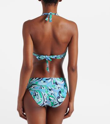 Brussels 프린트 링 디테일 비키니 탑 | Melissa Odabash