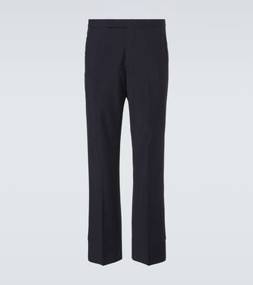Pantalon droit en laine et mohair | Prada