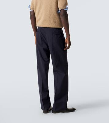 Pantalon droit en laine et mohair | Prada