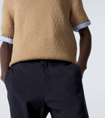 Pantalon droit en laine et mohair | Prada
