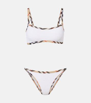 x Hunza G bikini Tyler con Burberry Check | Burberry
