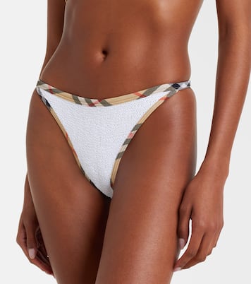 x Hunza G bikini Tyler con Burberry Check | Burberry