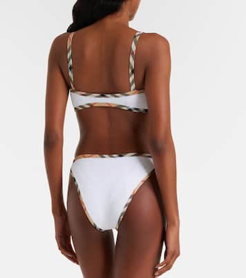 x Hunza G bikini Tyler con Burberry Check | Burberry