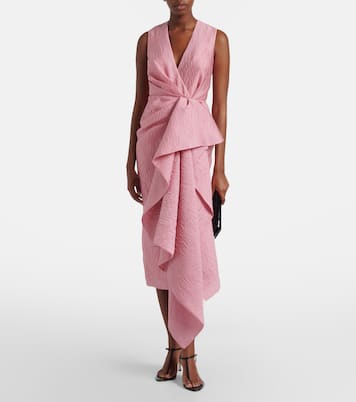 Draped midi dress | Roksanda