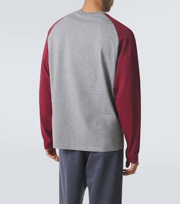 Top Henley en coton à logo | Miu Miu