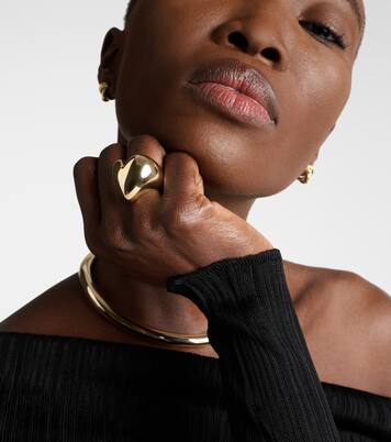 Puffy Heart 14kt gold-plated ring | Jennifer Fisher