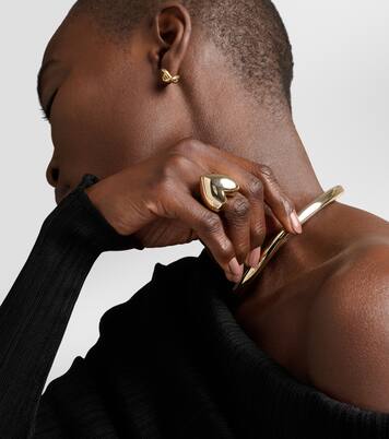 Puffy Heart 14kt gold-plated ring | Jennifer Fisher