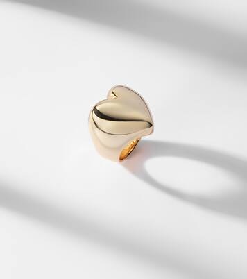Puffy Heart 14kt gold-plated ring | Jennifer Fisher