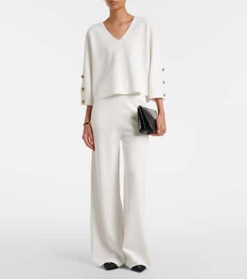 Crêpe wide-leg pants | Max Mara
