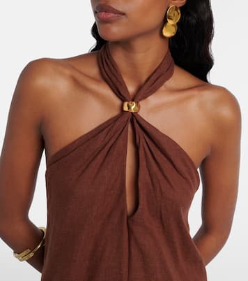 Astera embellished halterneck minidress | ViX Paula Hermanny