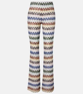 Knitted lamé flared pants | Missoni