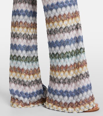 Knitted lamé flared pants | Missoni