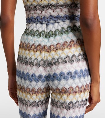 Knitted lamé flared pants | Missoni