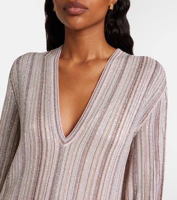 Striped lamé gown | Missoni