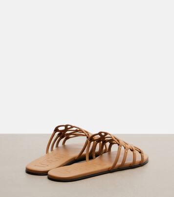 Slides Petal Anagram in pelle | Loewe