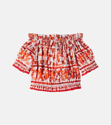 Printed cotton top | Dolce&Gabbana Kids