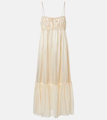 Robe Marielle en soie froncée | Ulla Johnson