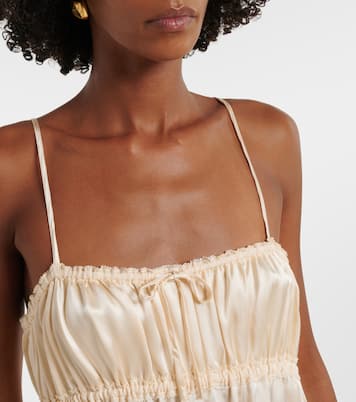 Robe Marielle en soie froncée | Ulla Johnson