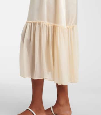Robe Marielle en soie froncée | Ulla Johnson