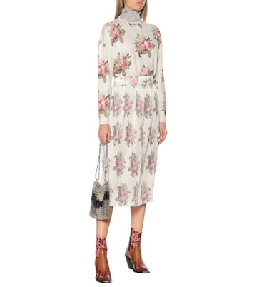 Bedruckter Plisseerock | Rabanne