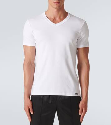 Stretch-cotton V-neck T-shirt | Tom Ford