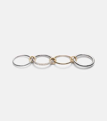 Nimbus 18kt gold and sterling silver ring with diamonds | Spinelli Kilcollin
