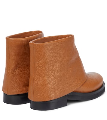 Foldover leather ankle boots | JW Anderson