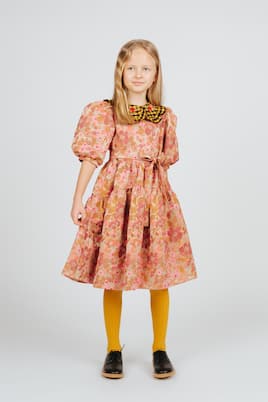 Robe en coton mélangé à fleurs | Paade Mode