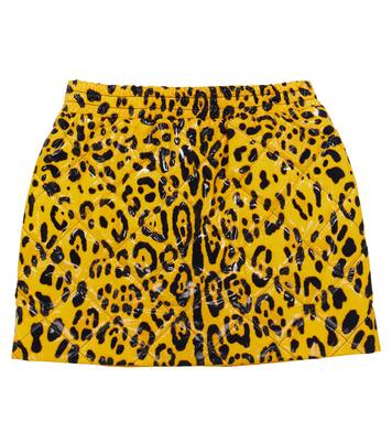 Leopard-print miniskirt | Dolce&Gabbana Kids