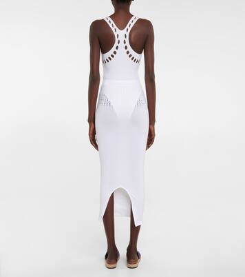 Cutout technical midi skirt | Alaïa