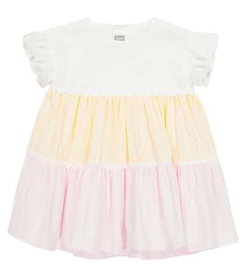 Baby striped cotton-blend dress | Il Gufo