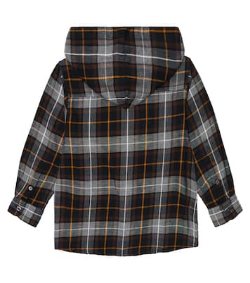 Rizz checked hooded shirt | Molo