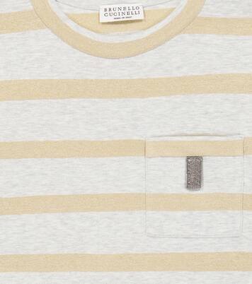 Striped jersey long-sleeved top | Brunello Cucinelli Kids