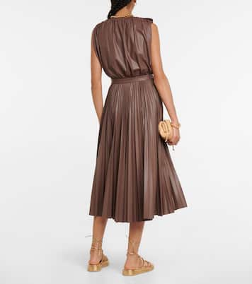 Sif 플리츠 포 레더 맥시 스커트 | Altuzarra
