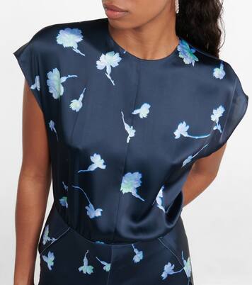 Robe midi à fleurs | Vince