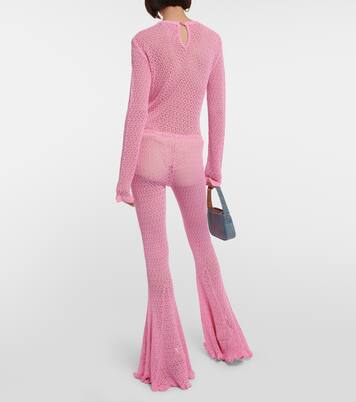 Crochet flared pants | Blumarine