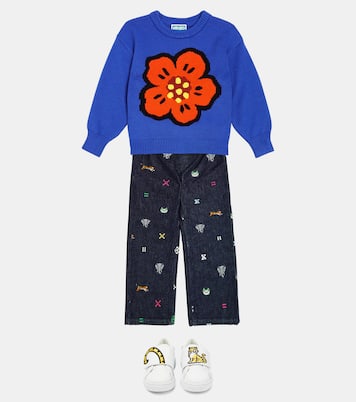 Boke flower intarsia sweater  | Kenzo Kids
