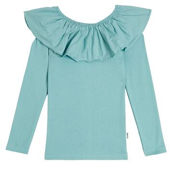 Renate ruffled cotton-blend top | Molo