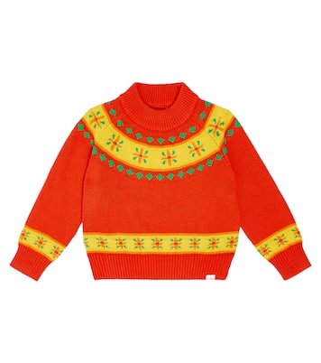 Folky cotton and wool sweater | Tinycottons